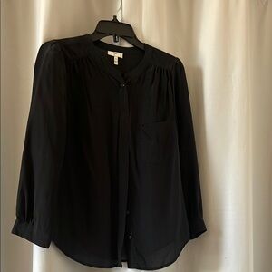 Joie Black Silk Blouse
